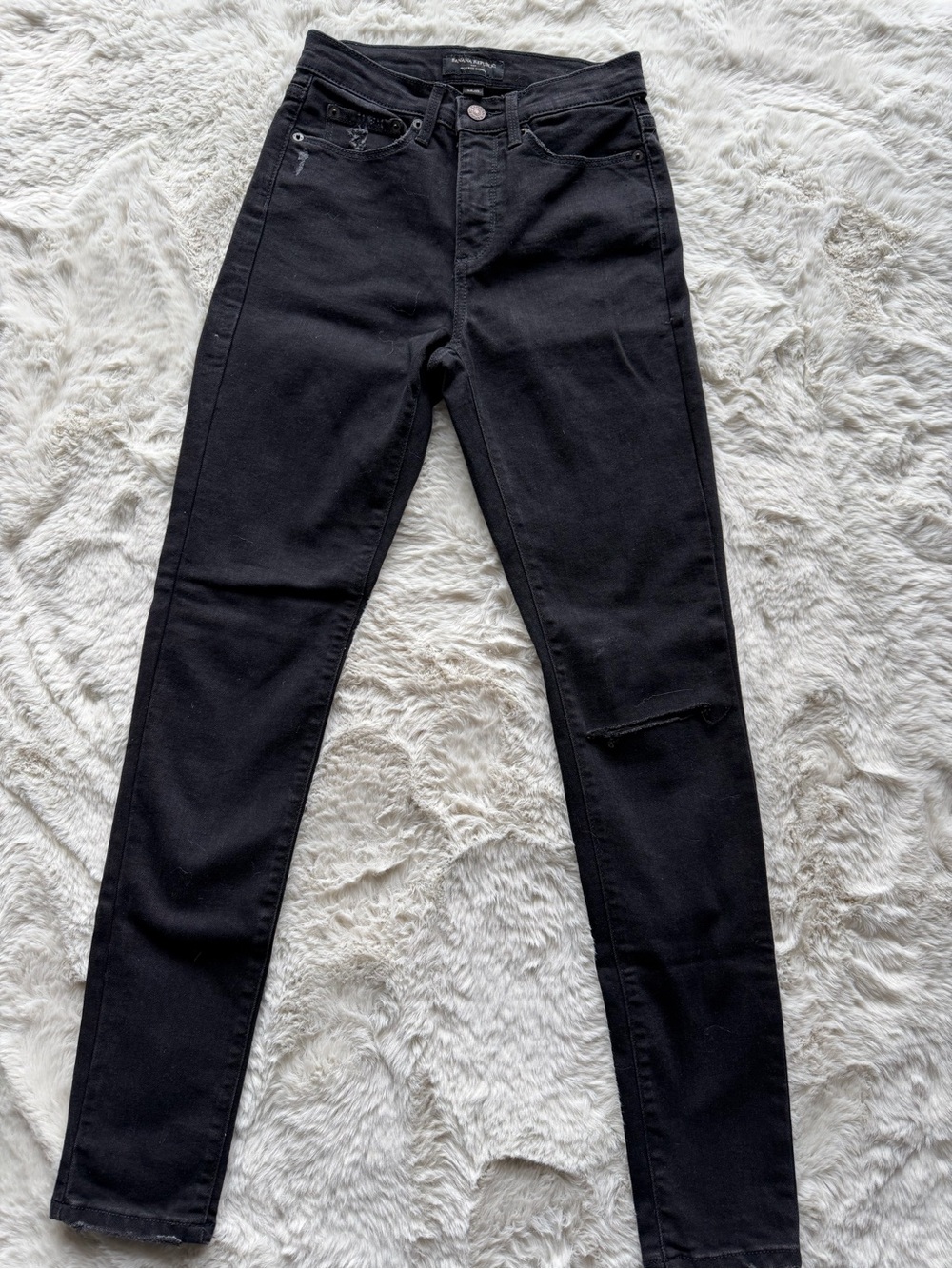 Banana Republic Black Skinny High-Rise Jeans